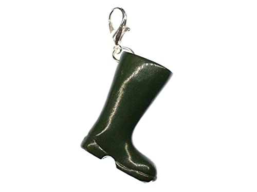 Miniblings Gummistiefel grün Charm Stiefel Boots...