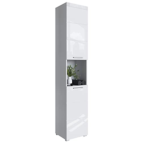Newroom Badezimmerschrank Hochschrank Weiß...
