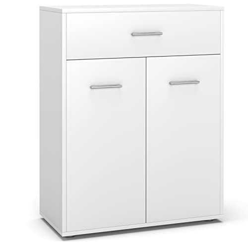 COSTWAY Badschrank mit Schublade und Unterschrank,...