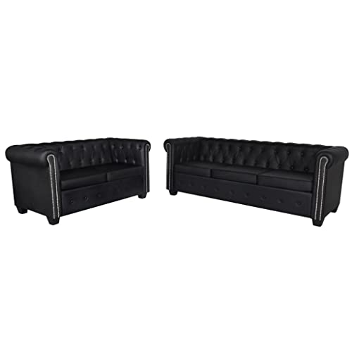 vidaXL Chesterfield Sofa Couch 2-& 3-Sitzer...