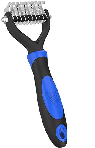 DEZENDO® Unterfellbürste für Hunde & Katzen mit...