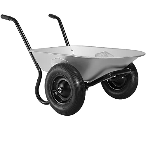 Gardebruk Schubkarre 2 Rad 150kg 100L Stahlfelge 2...