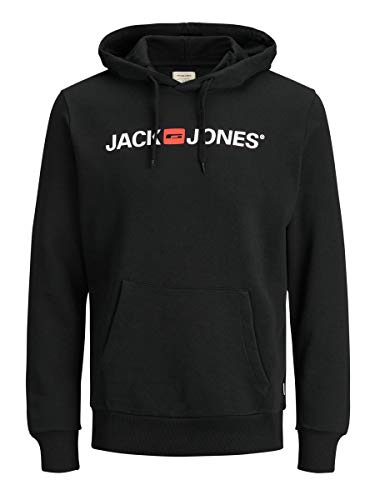 JACK & JONES Male Hoodie Logo MBlack