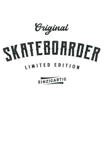 Skateboard Notizbuch (liniert) Limited Edition