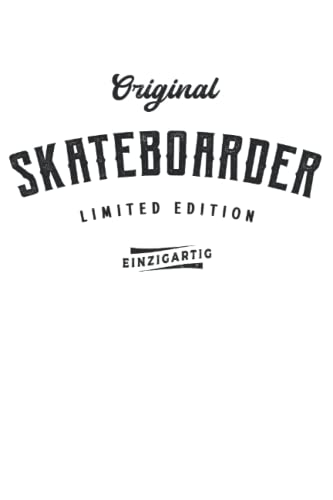 Skateboard Notizbuch (liniert) Limited Edition
