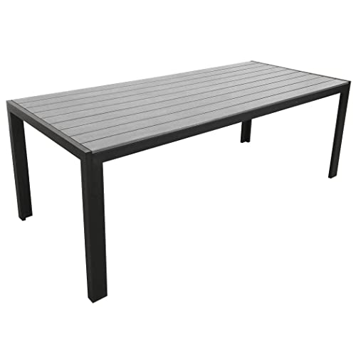 KMH Alu-Gartentisch *Tuco* grau 205 x 90 cm...