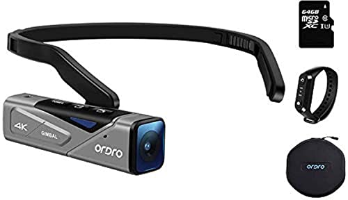 4K Camcorder Handsfree Videokamera ORDRO EP7...