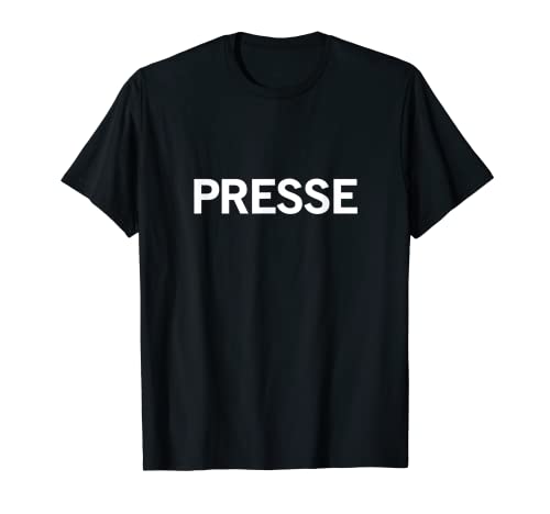 PRESSE Aufdruck Vorne Schriftzug Presse T-Shirt