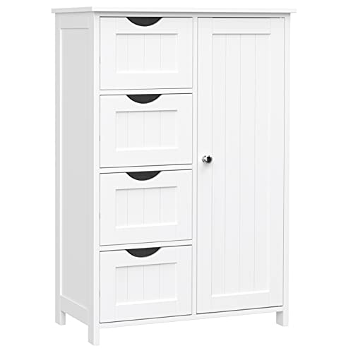 VASAGLE Badezimmerschrank, schmaler Badschrank,...