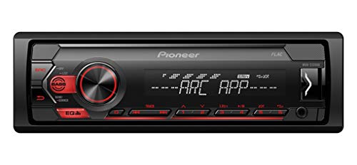 Pioneer MVH-S120UB, 1DIN Autoradio mit RDS, rot,...