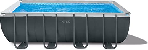 Intex Schwimmbadrahmen-Set Ultra Quadra, Grau, 274...