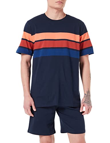 Schiesser Herren kort Pyjamaset, Papaya, 52 EU