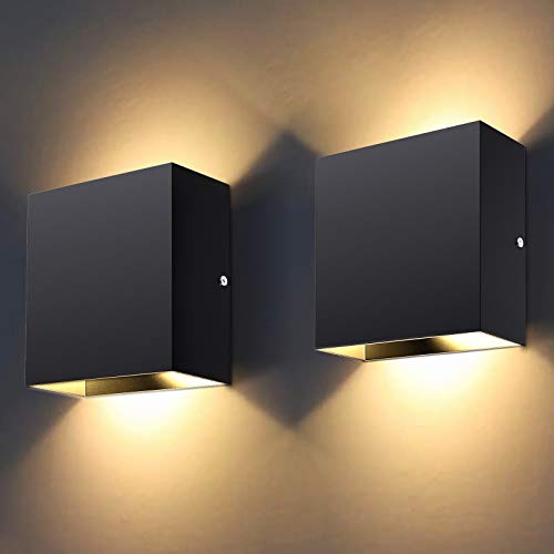 Lovebay 10W LED Wandleuchten Innen mit 2 Stücke,...