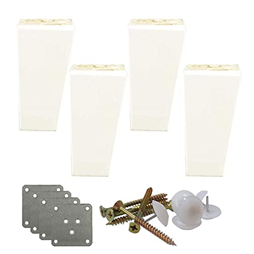 RTYUI 4 Stück Massivholz Sofafüße, Kiefer...