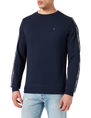 Tommy Hilfiger Herren Logo-Tape Sweatshirt, Navy...