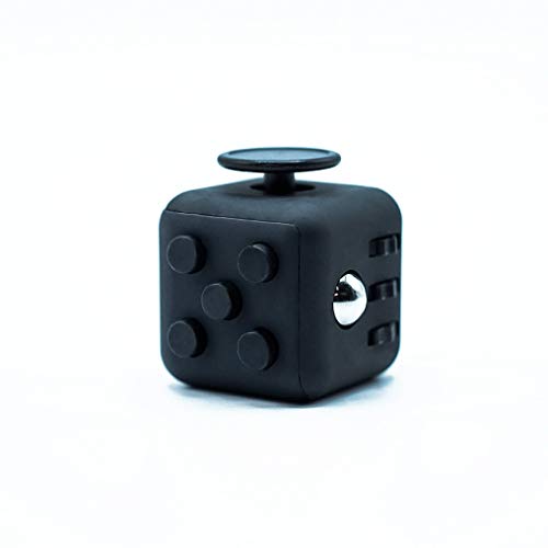 MerDen - Fidget Cube schwarz mit 6 Seiten –...