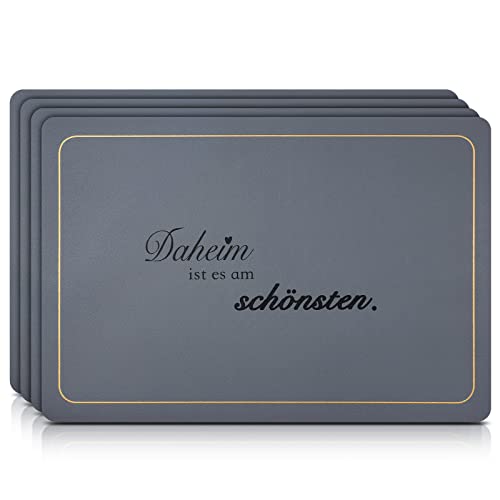 SPALVOS® 4er Set Platzset Tischset aus Premium...