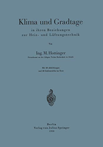 Klima und Gradtage in ihren Beziehungen zur Heiz-...