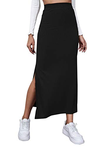DIDK Damen Rock Elegant Maxirock Rockabilly...