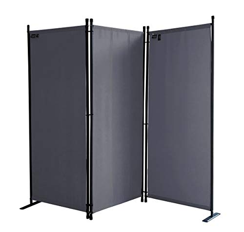 QUICK STAR Paravent 3 Teilig 170 x 165 cm Stoff...