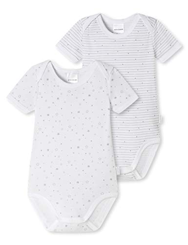 Schiesser Unisex Baby Kurzarm Bodies 2 Pack...