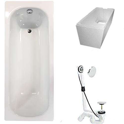 KALDEWEI Badewanne Stahl KOMPLETT SET 170x75cm +...