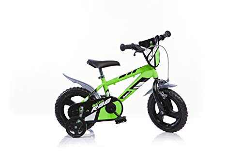 Dino Bikes Jungen Kinderfahrrad Fahrrad, Grün, 12...