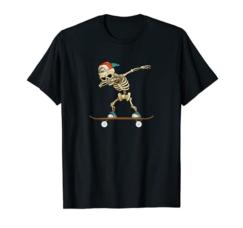 Dabbing Skelett Skater T-Shirt