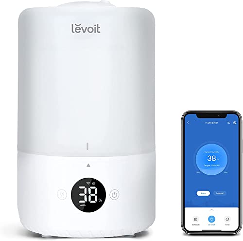 LEVOIT 3L Top Fill Luftbefeuchter, 360° Drehbare...