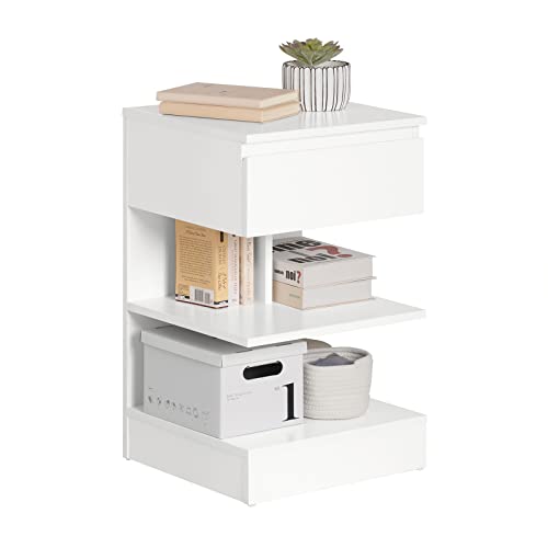 SoBuy FBT49-W Beistelltisch Nachttisch...