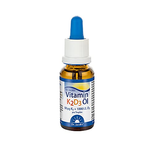 Dr. Jacob's Vitamin K2D3 Öl 20 ml | 50 µg...