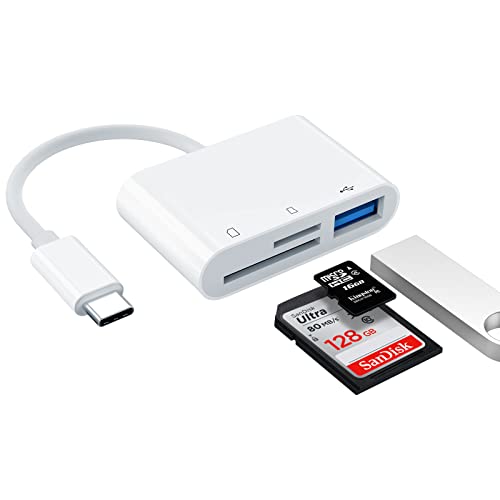 USB C Kartenleser, iHoryson 3 in 1 USB C Card...