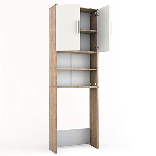 Vicco Waschmaschinenschrank 190 x 64 cm - Badregal...