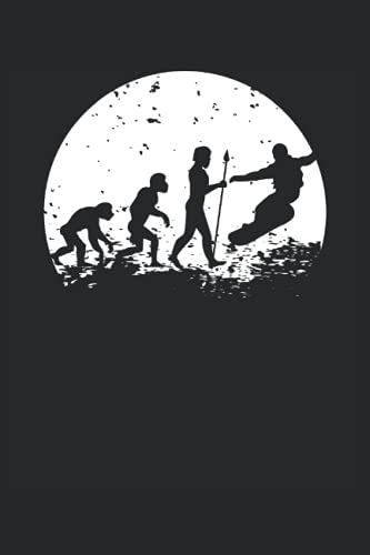 Snowboard Evolution Notizbuch (liniert) Vintage...