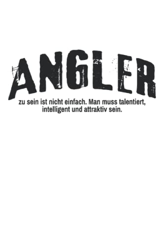 Angler Humor Notizbuch (liniert) Angeln Angelrute...