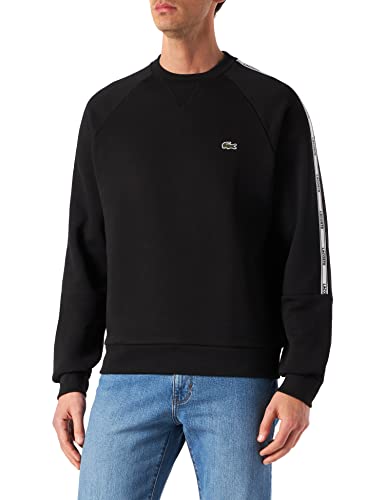 Lacoste Herren SH1213 Sweatshirt, Noir, M