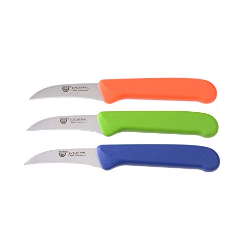 GRÄWE Küchenmesser 3 Stück, Edelstahl bunt1,...