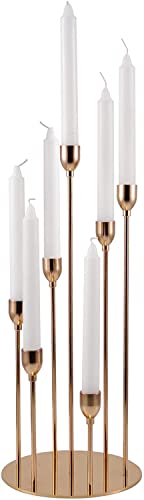 VINCIGANT Kerzenhalter Gold Metall Kerzenständer,...