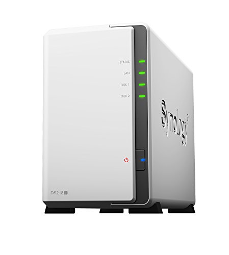 Synology DS218J/4TB-RED 4TB (2x 2TB WD Rot) 2 Bay...