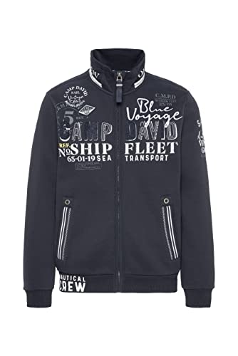 Camp David Herren Sweatjacke mit...