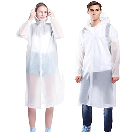 Gerhannery 2 Stück Regenponcho Wiederverwendbar...