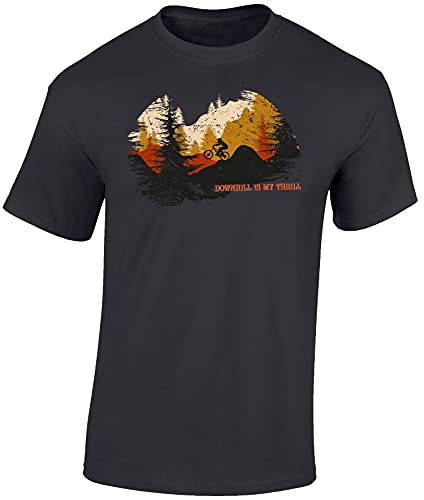 Fahrrad T-Shirt Herren : Downhill is My Thrill -...