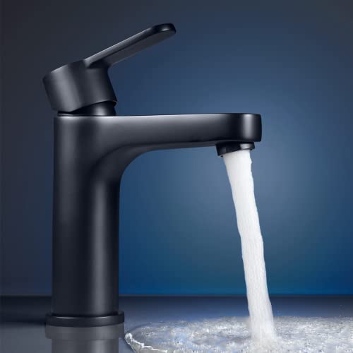CECIPA Wasserhahn Bad Schwarz, Waschtischarmatur...