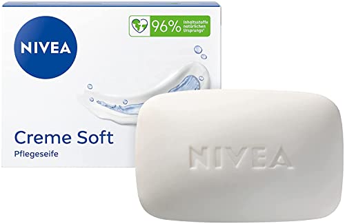 NIVEA Creme Soft Pflegeseife (6 x 100g), pflegende...