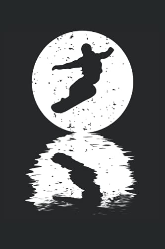 Snowboard Retro Notizbuch (liniert) Snowboarder...