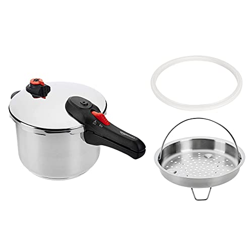 Amazon Basics Schnellkochtopf aus Edelstahl - mit...