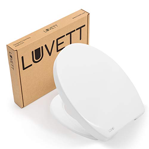 LUVETT WC-SITZ C210 oval mit Scharnier-Set inkl. 3...