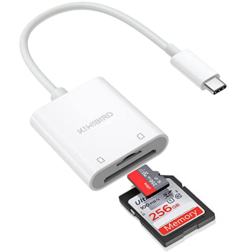 KiWiBiRD USB C SD Kartenleser, Micro SD auf Typ C...