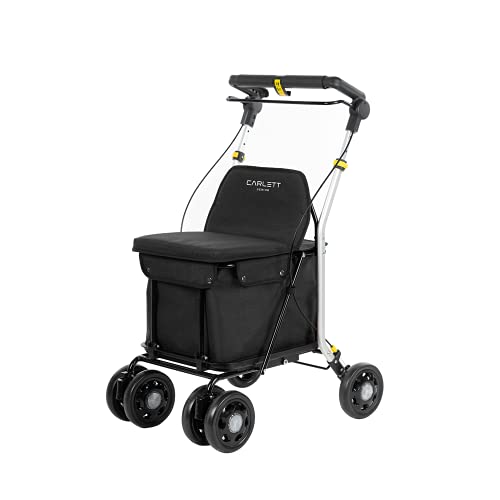 Carlett - Einkaufstrolley Rollator mit Sitz,...