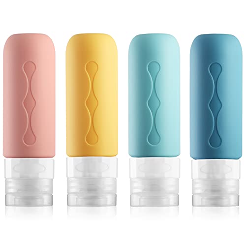 Silikon Reiseflaschen 90ml Set, Gemice 4 Stück...